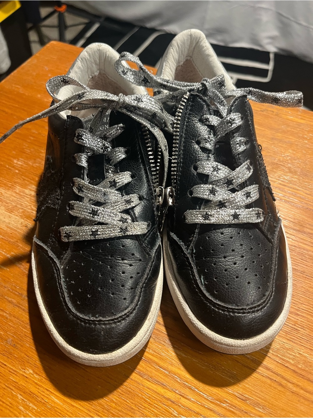 Vintage Havana Stylish original Design Distressed Leather low-top sneakers SZ 3 - Picture 9 of 9